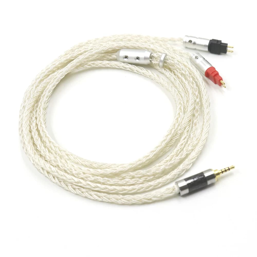 Cable de auriculares Chapado en plata XLR 3,5 de 2,5mm y 4,4mm para Sennheiser hd xx x HD580 HD600 HD650 HD25 hd545 hd565 hd535 HD660S