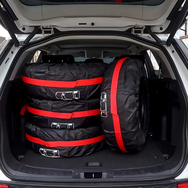4 Fundas Protectoras para Neumáticos de Repuesto de Coche, Accesorios para Neumáticos, Bolsas de Almacenamiento para Neumáticos, Protector de