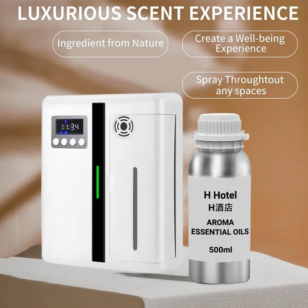 Difusores de Aroma de 500ml, aceites ambientadores, inodoro, baño, aceite esencial aromático, fragancia para el hogar, aceites humidificadores
