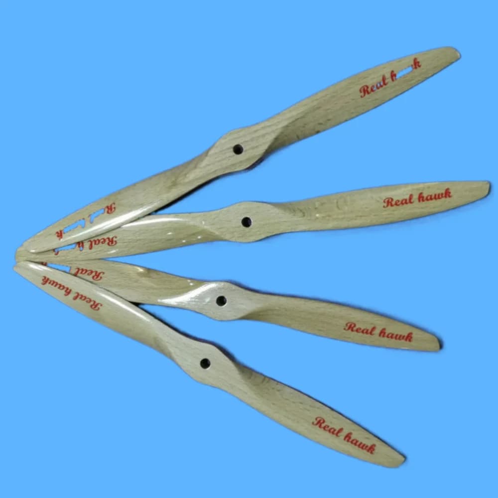 Hélices delanteras (CCW) y reversas (CW) de haya de 20/21/22/23 pulgadas de alta eficiencia, 1 piezas, para ala fija de avión modelo alimentado por