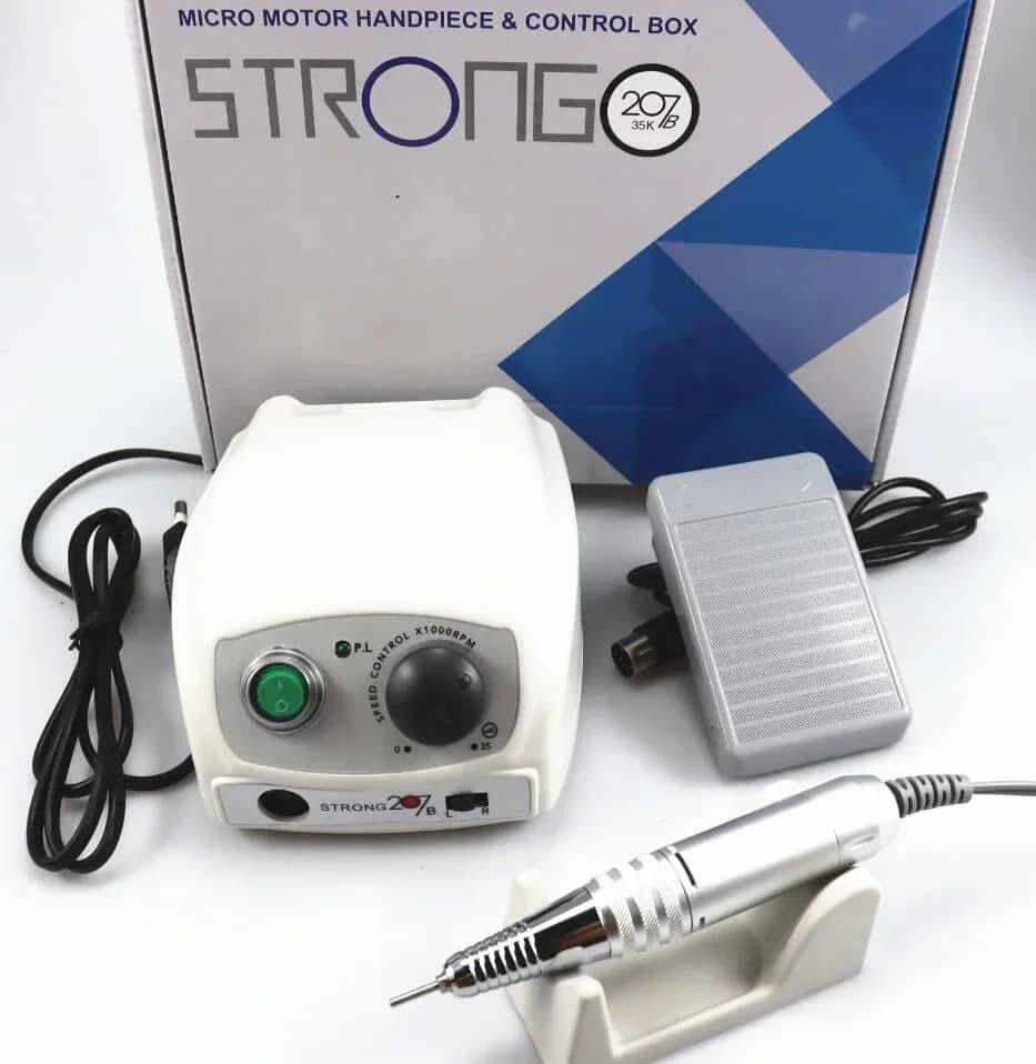 Fuerte taladro eléctrico para uñas 210/207B, fresadora de 65W para manicura y pedicura, aparato de taladro para manicura, máquina herramienta