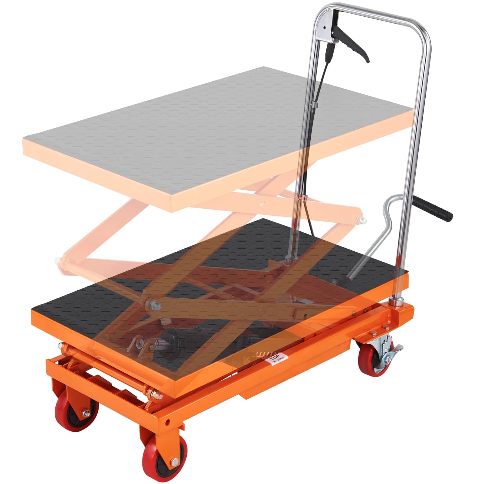 SucceBuy-plataforma de elevación hidráulica para coche, mesa elevadora de coche, carretilla de doble cizalla de alta resistencia para reparación de