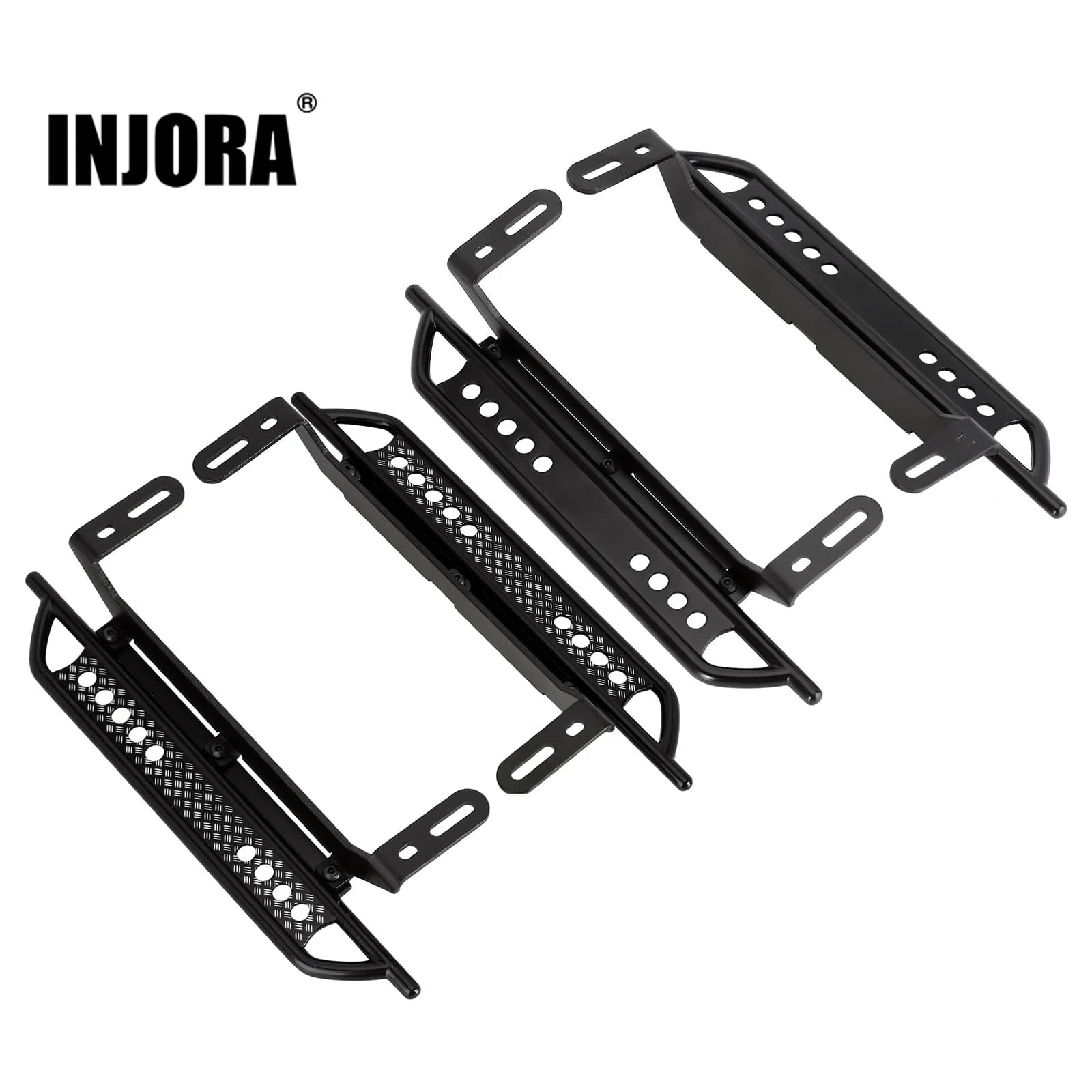 Actualización de deslizadores de roca de Pedal de Metal INJORA para actualización de coche trepador de control remoto TRX-4 TRX4 1/10