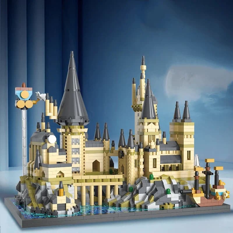 Bloques de construcción de Harry Potter Castillo de Hogwarts Moive Magic World DIY modelo de ensamblaje Mini figuras de ladrillos juguetes para