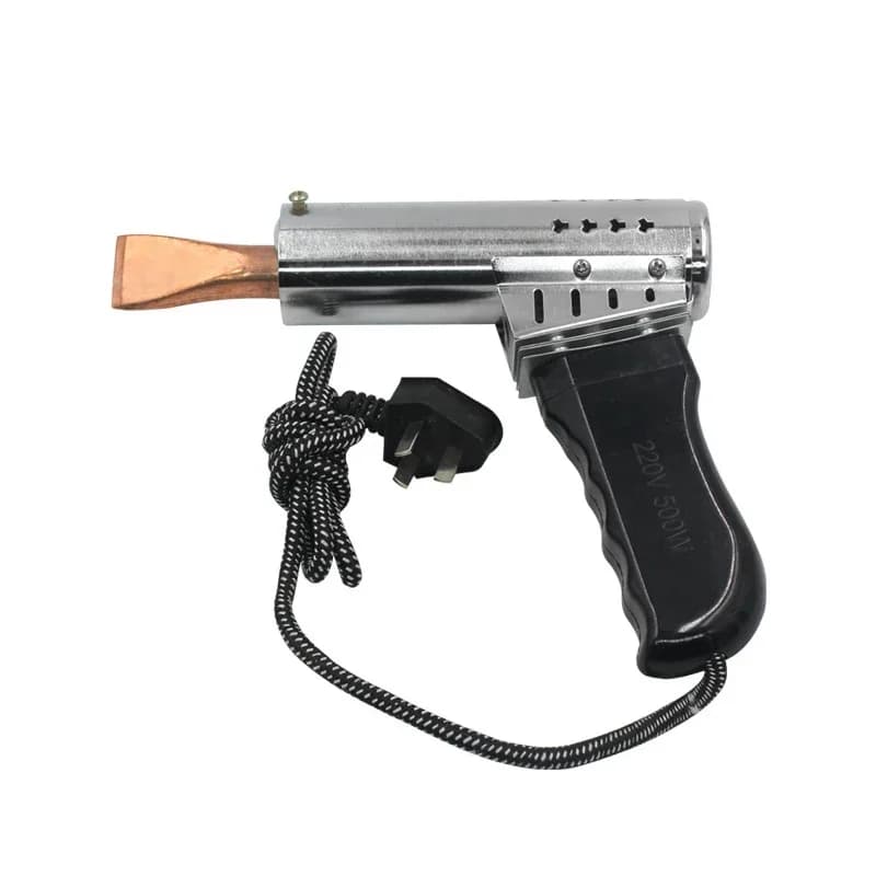Pistola de Soldar Universal de 220V 500W, Punta de Cincel, Soldador Eléctrico Portátil de Alta Potencia con Temperatura de 200-400°C
