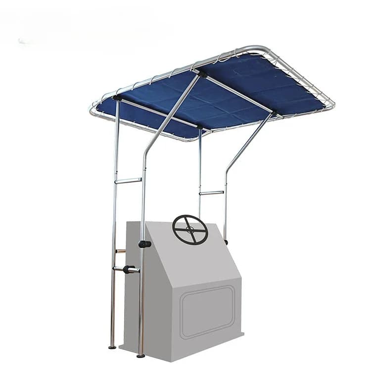 Toldo Bimini para Barco, Consola Central, Torre de Pesca, 67x55x81 Pulgadas, Impermeable, Resistente a los Rayos UV, para Lanchas Rápidas, Sin