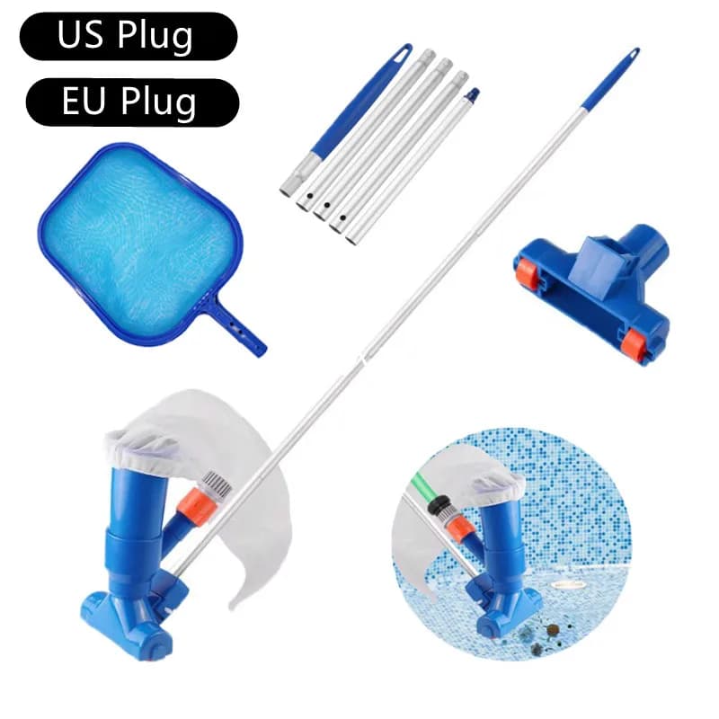 Kit de limpieza al vacío para piscina, red de fondo limpio para filtro de piscina, juego de aspiradora para piscina, herramienta de productos para