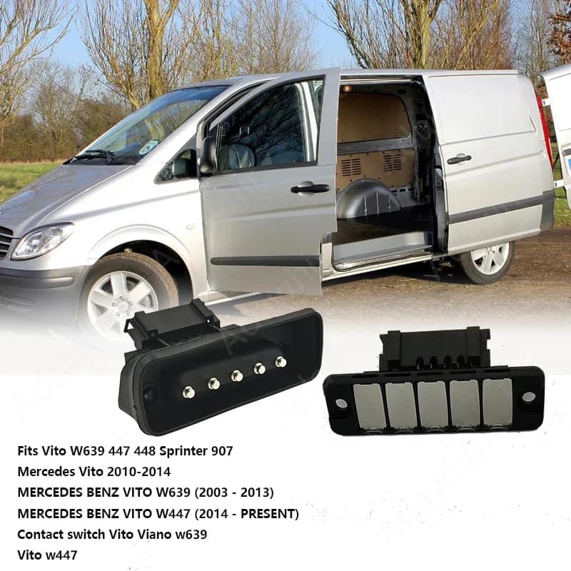 A6398200654 Interruptor de Contacto Eléctrico para Puerta Corredera de Mercedes Benz Vito W447 W639 W448 W636 W907 A6398200011