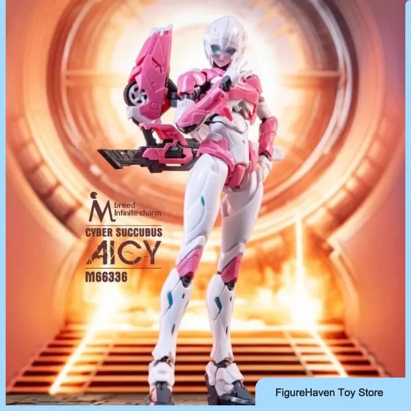 Meili Infinity M66336 17cm Arcee transformador montaje modelo Kit muñeca adorno de escritorio Robot juguetes regalos sorpresa figuras de acción