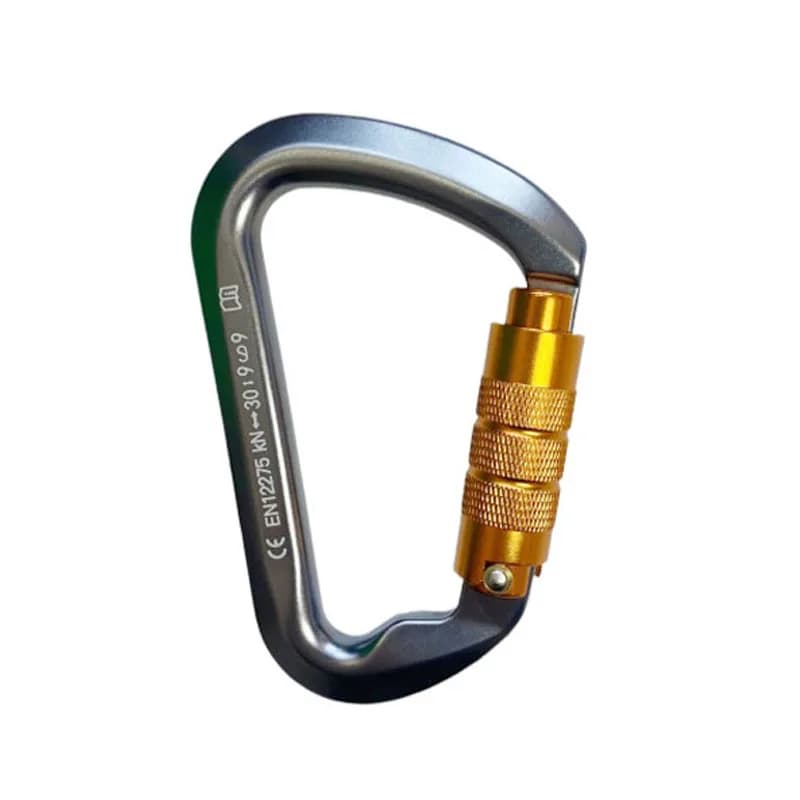 Mosquetón para exteriores, escalada en roca, aterrizaje de montaña, gancho de 30kN, mosquetón de alta altitud, equipo de hebilla de seguridad de