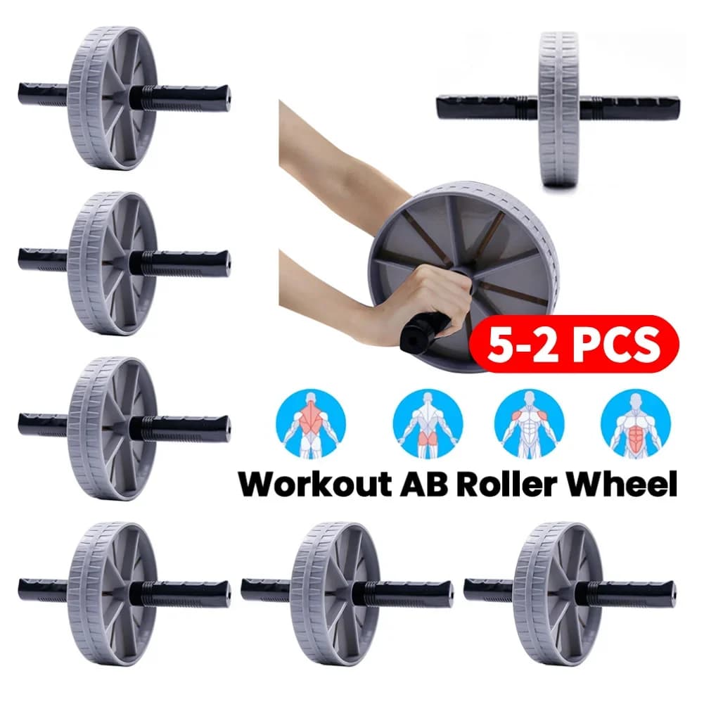 Rueda de rodillo AB para entrenamiento de 15MM, rueda Abdominal antideslizante, rueda de ejercicio sin ruido, ejercitador Abdominal para