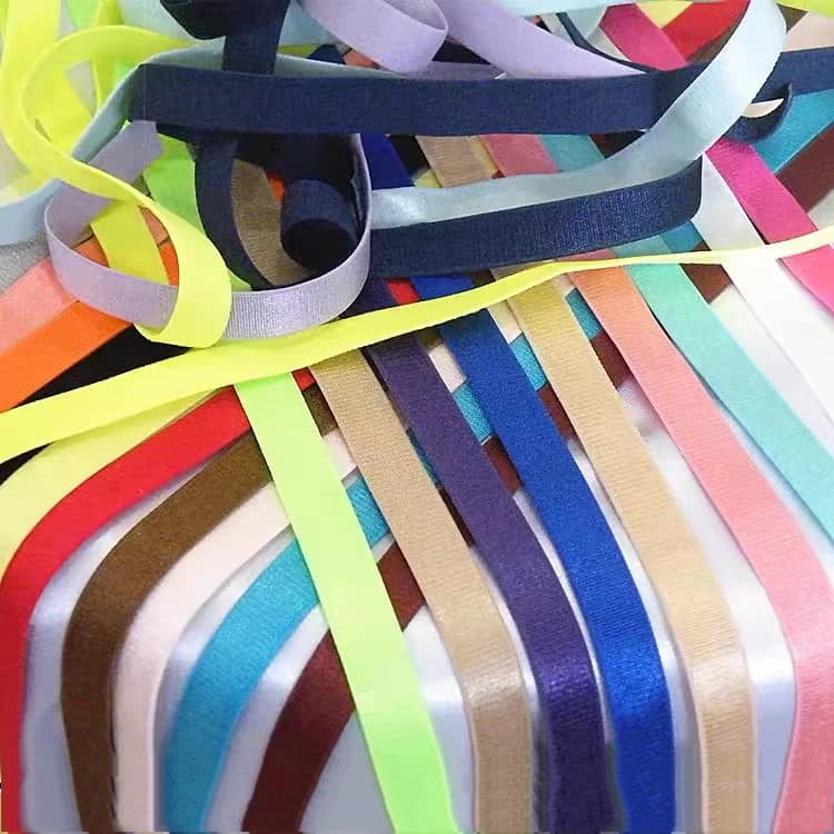 Bandas elásticas de colores para ropa interior, correa para sujetador, banda de goma, cintas elásticas, diadema, accesorio de costura Bais,
