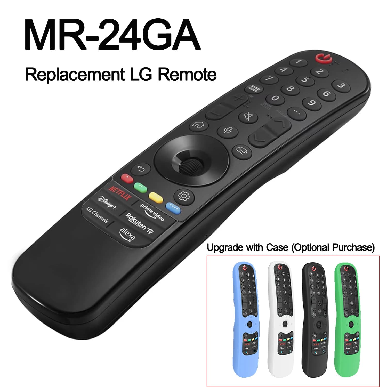 Control Remoto Mágico MR24GA AKB76045003 Compatible con Todos los Televisores Inteligentes LG 2020-2024 con Función de Voz y Puntero