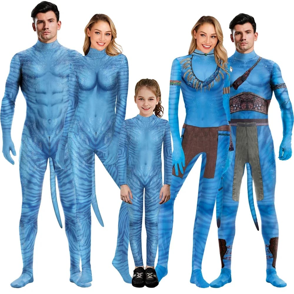 [Eres mi secreto] disfraz de Avatar, disfraz de carnaval con temática de película, estampado Digital 3D, traje elástico Zentai para mascotas, monos