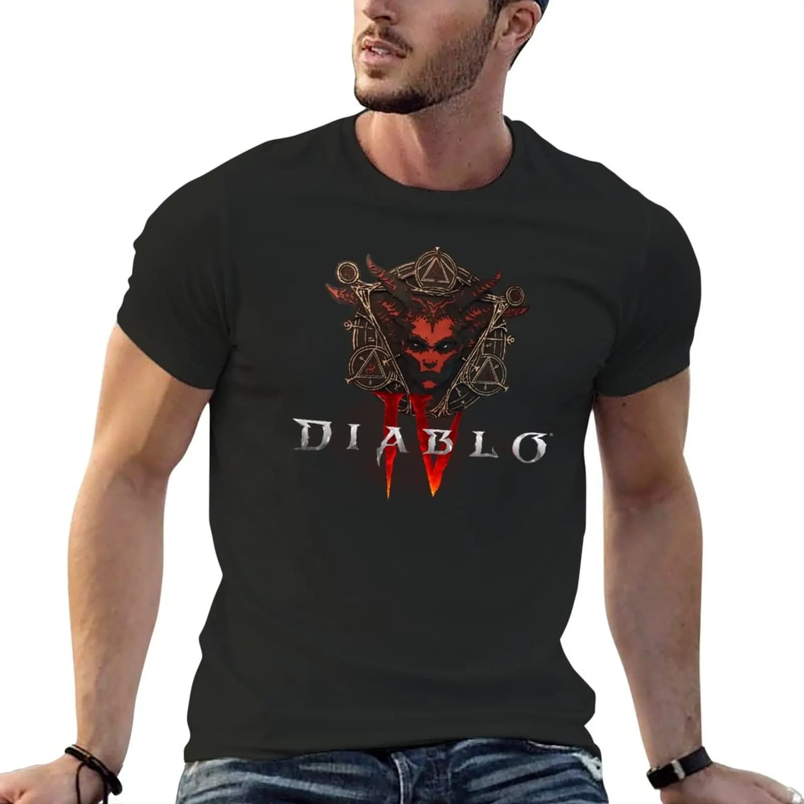 Lillith-Camiseta de Diablo 4 IV para hombre, ropa para chico, novedad