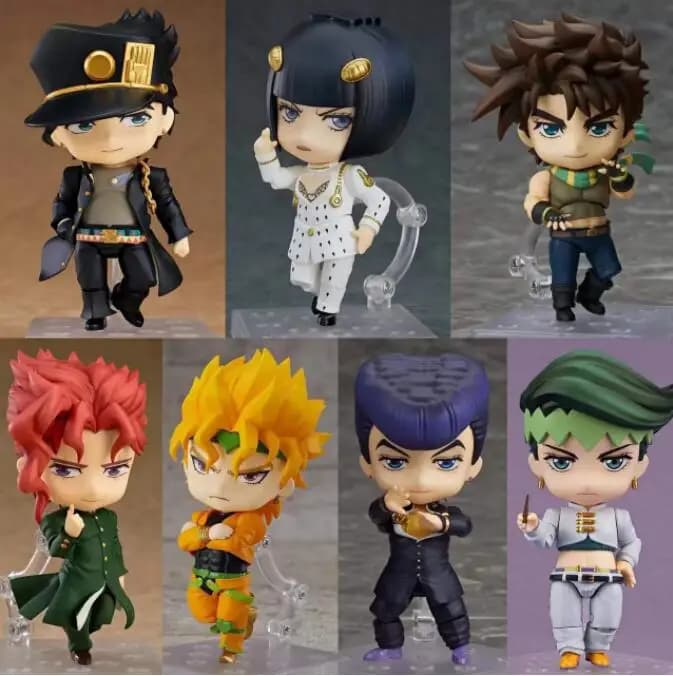JOJO's Bizarre Adventure Kujo Jotaro Dio Brando Kakyoin Kars Prosciutt 1742 1155 1815 figuras de acción de juguete anime de dibujos animados