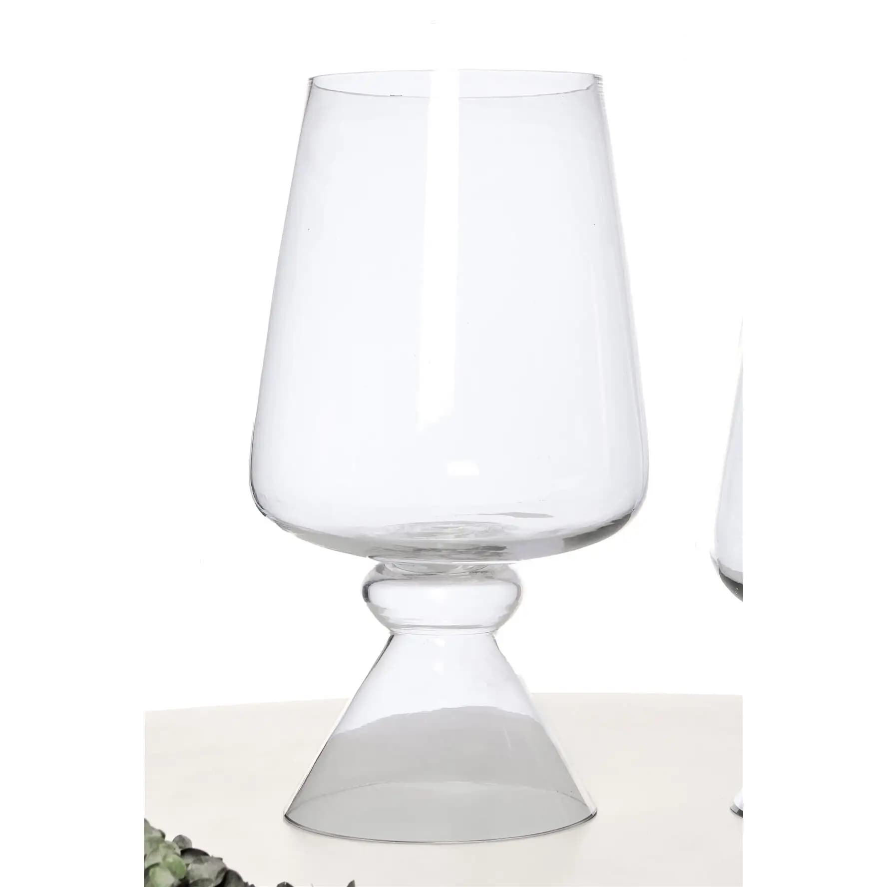 Recipiente/portavelas vidrio 43 cms. 23dx43 cms. El mejor complemento para tu hogar.