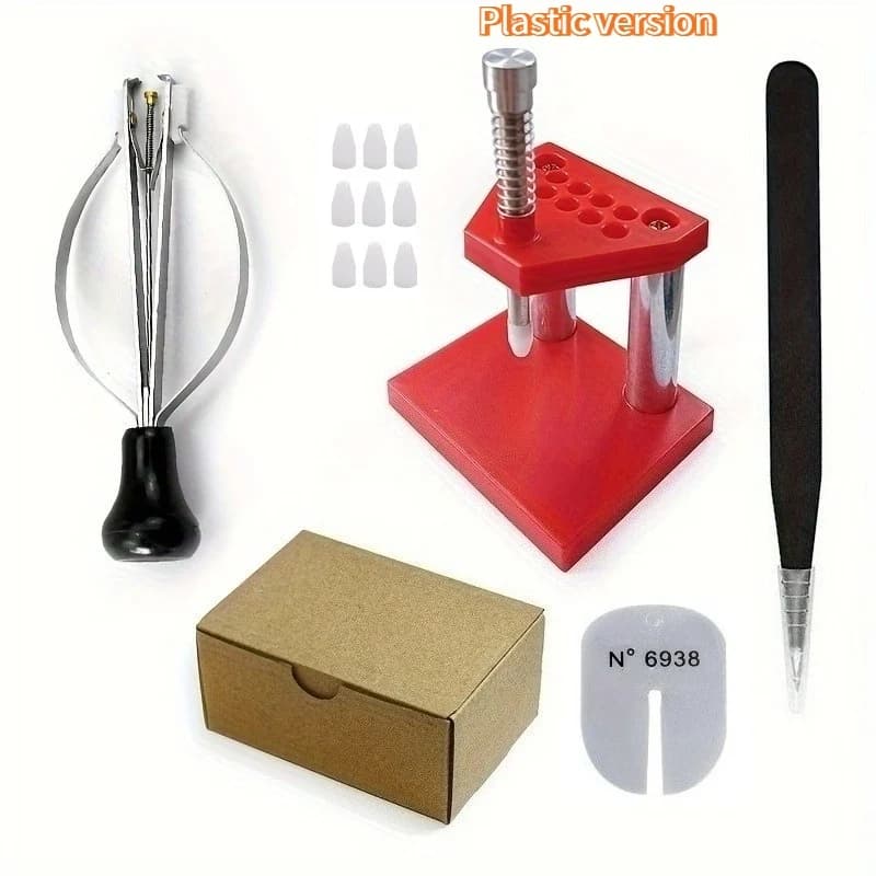 Prensador de aguja de mano para reloj, extractor de émbolo de reloj de pulsera portátil, piezas precisas, herramientas de reparación de relojero,