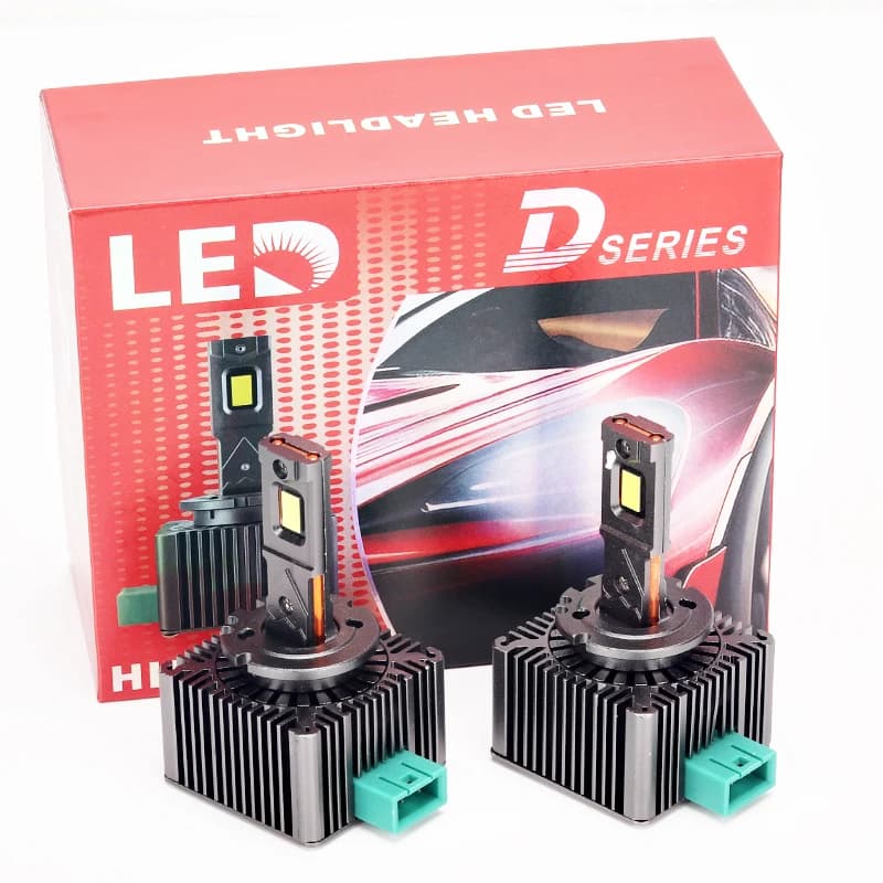 2 uds faro D1S D2S D3S bombillas LED 80W D1 D2 D3 faro 6000K lámpara automática 12V