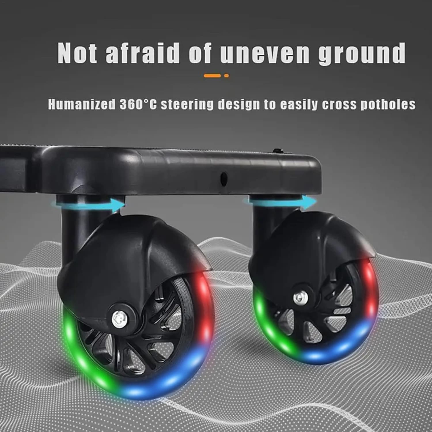Plataforma universal para cochecito 2 en 1, plataforma de doble propósito para montar de pie y sentado, adaptador de pedal con asiento desmontable