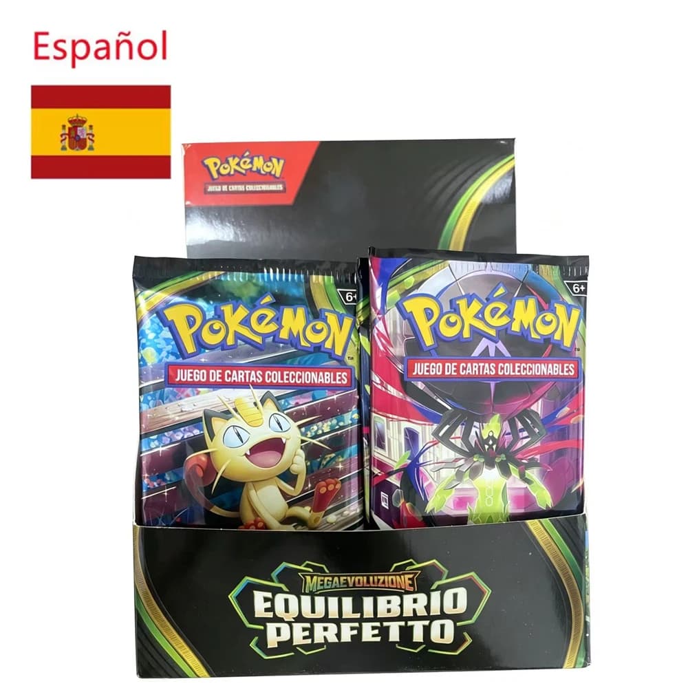 360 Tarjetas Pokémon en Inglés y Español, EQUILIBRE PARFAIT VIOLE 151 MEGA EVOLUTION, Caja de Sobres Coleccionables