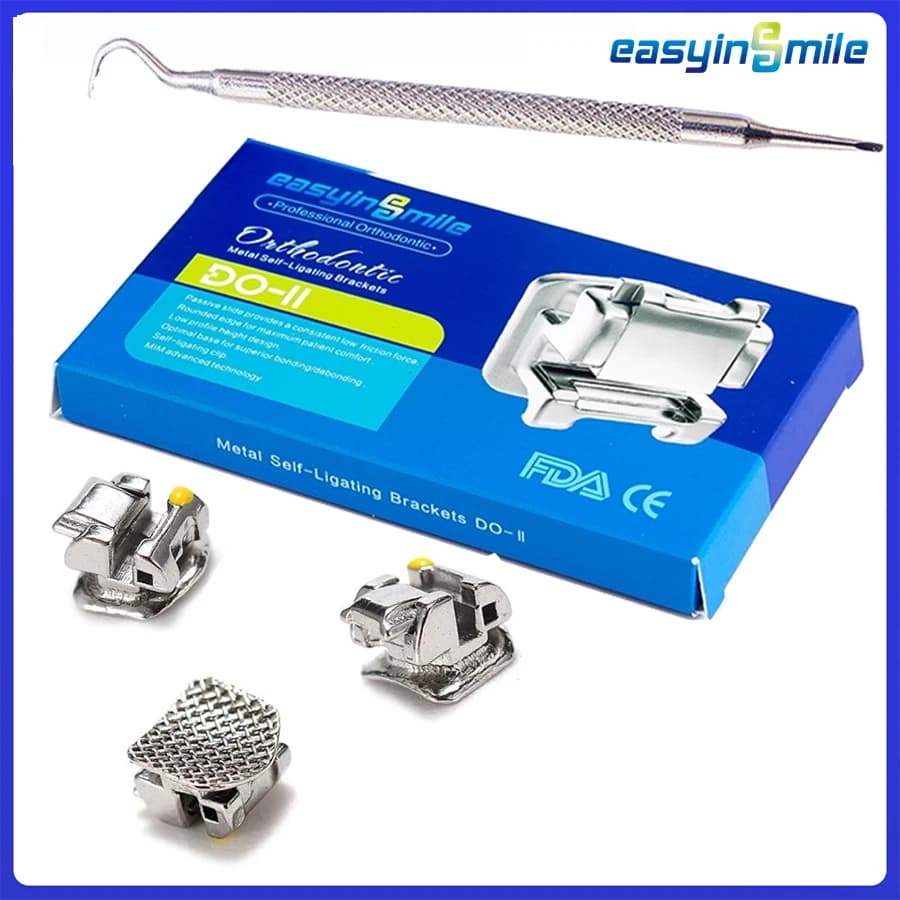 Easyinsmile-Material Dental para autoligante de Metal Roth / MBT 345 Slot .022 Orhto Bracket Mini brackets