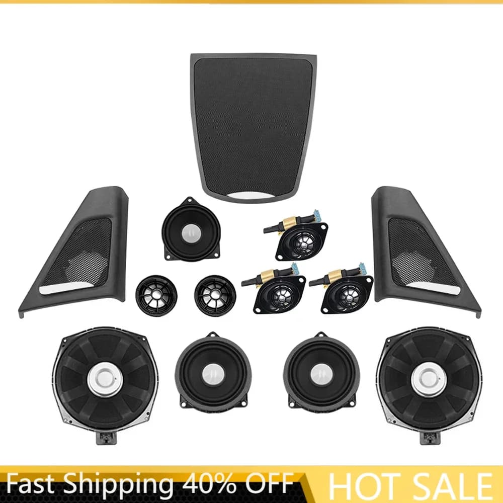 Bocina para BMW F10 F11 Serie 5, Altavoz de Alta Calidad, Cubierta de Audio, Amplificador de Potencia, Bajos, Tweeter, Rango Medio, Subwoofer, Kit de