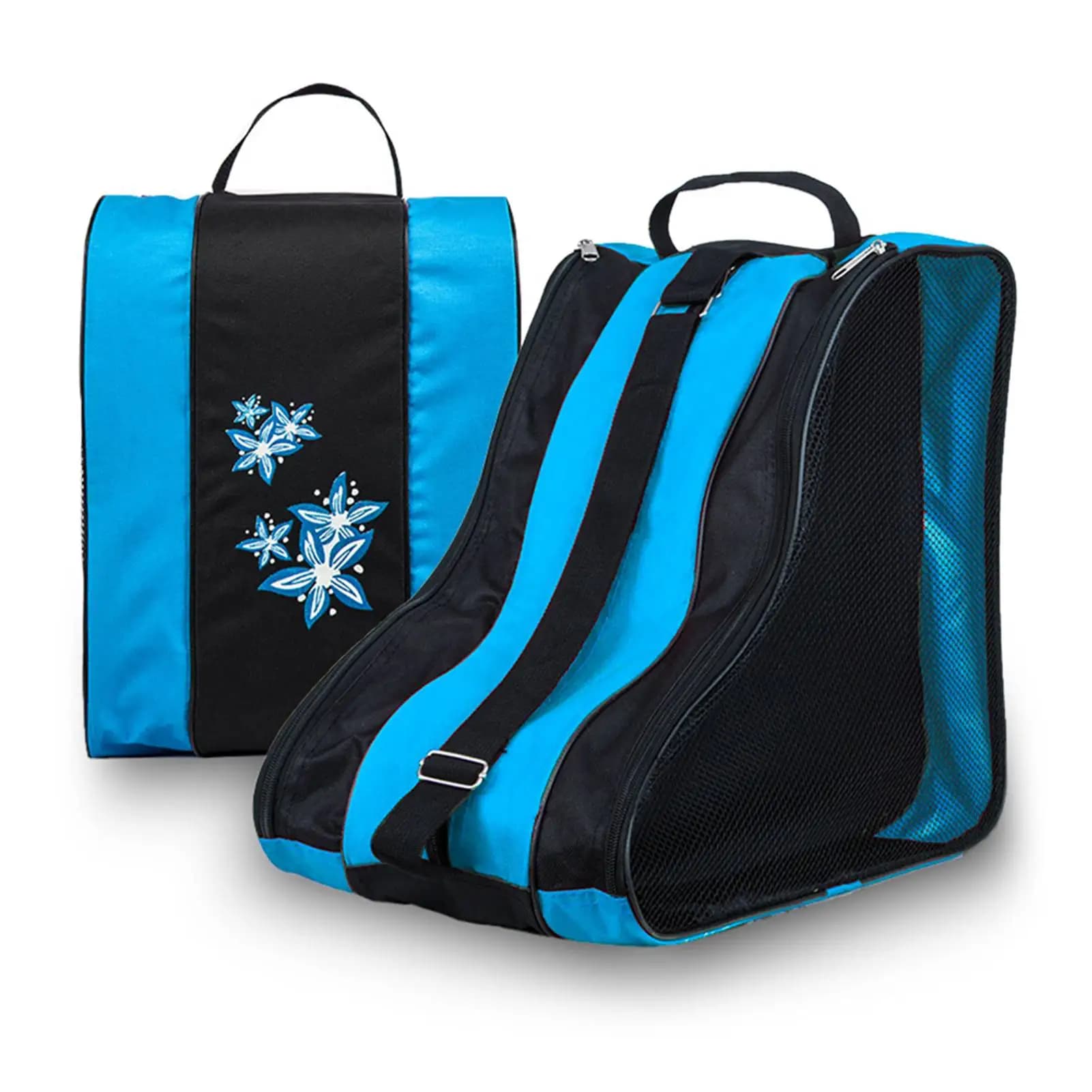 Bolsa de transporte transpirable de 3 capas para patines de niños, patines en línea, patines de hielo, bolsa de transporte para patines, estuche de