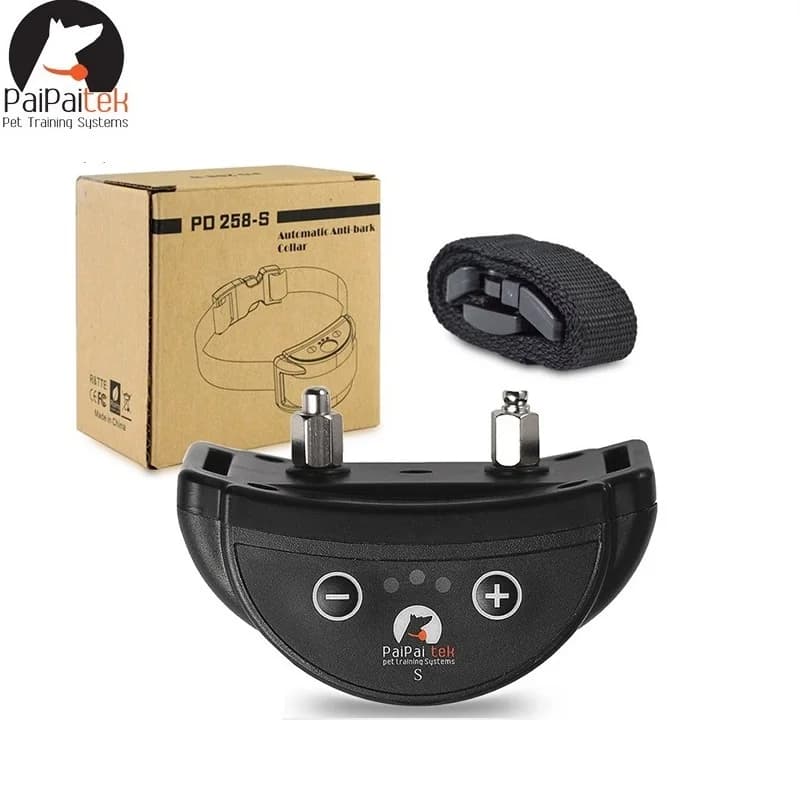 Paipaitek-Collar automático antiladridos para perros, Collar de entrenamiento para perros IP65, resistente al agua, 5 modos de entrenamiento, Collar