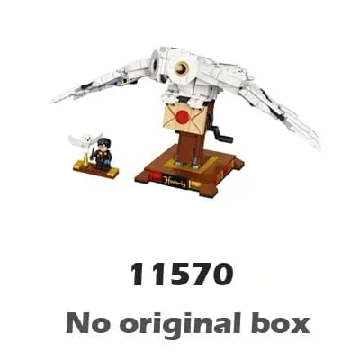 634 Uds. Mundo mágico de los magos Hedwig mecánico búho nevado entrega carta 11570 modelo juguete de bloques de construcción Compatible con