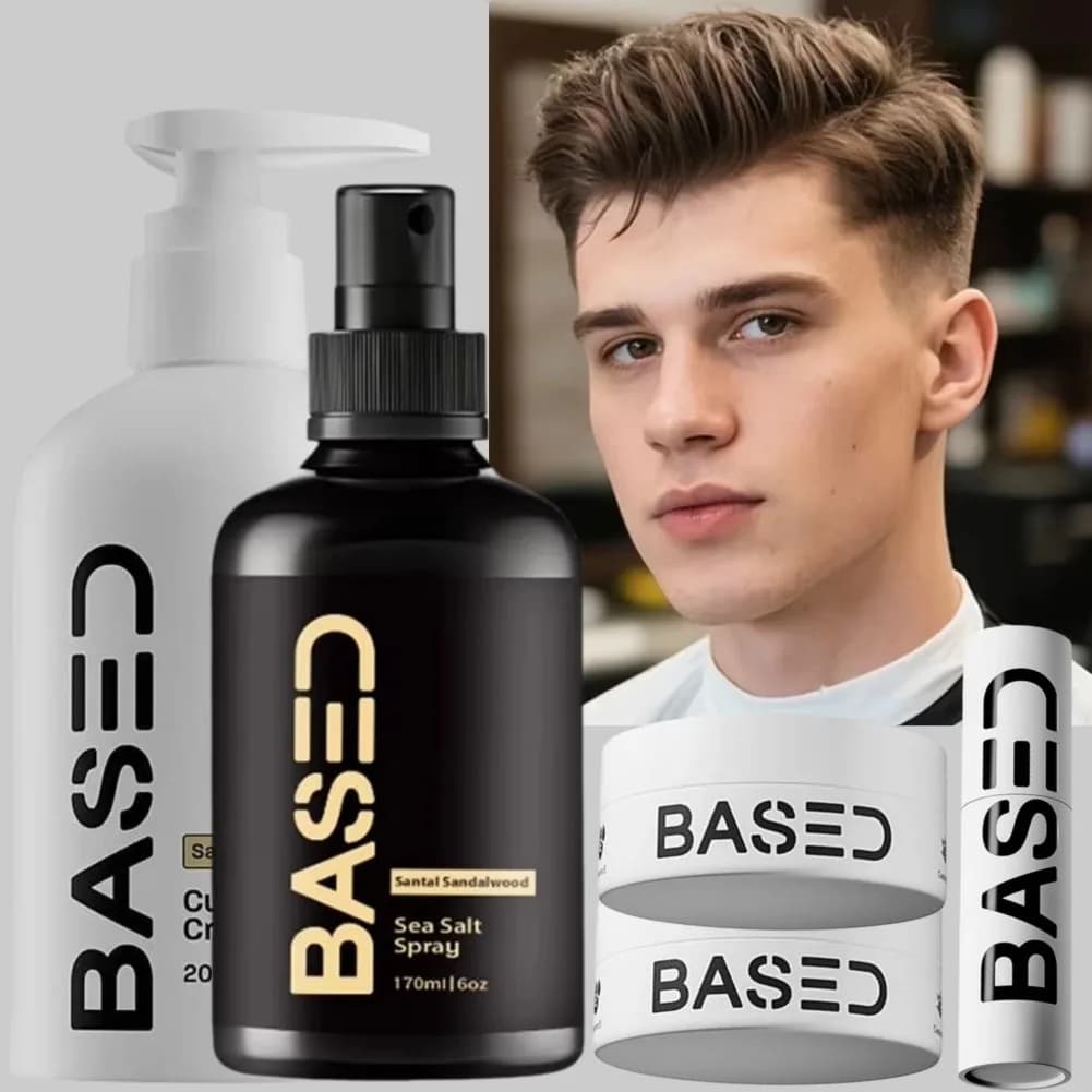 BASDE-cera para el cabello en aerosol con sal marina para hombre, palo de cera para peinar el cabello de sujeción fuerte, pasta de modelado de brillo