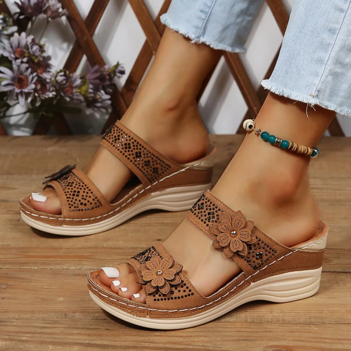 Nuevas Sandalias de Plataforma de Verano para Mujer, Sandalias Ortopédicas de Primera Calidad con Punta Abierta, Sandalias Vintage Antideslizantes de
