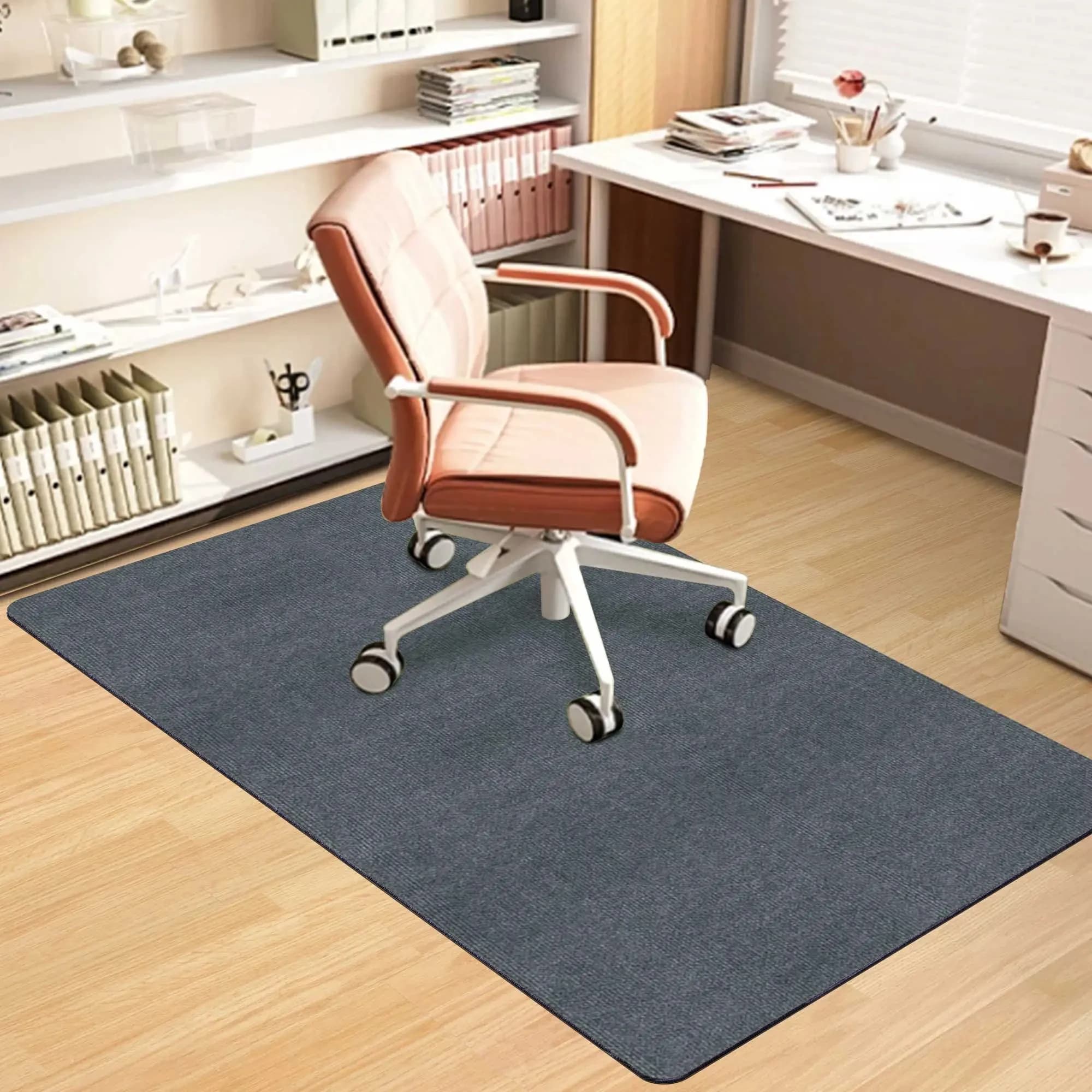 Tapete para silla de 90x120cm, tapete para silla rodante de oficina de madera dura, tapete para silla de juegos de ordenador, dormitorio y sala de