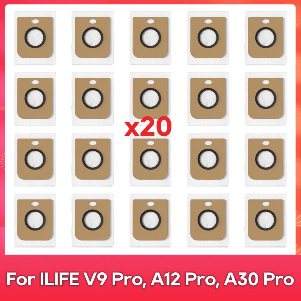 Bolsa de polvo compatible con (ILIFE G9 Pro / V9 Pro / A12 PRO / A30 PRO) — accesorios para robot aspirador