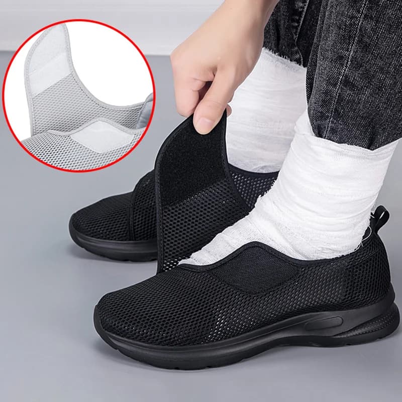 Nuevos zapatos ortopédicos de moda Unisex para pies anchos, zapatos inflados para parejas, ajuste de eversión del pulgar, zapatos para caminar para