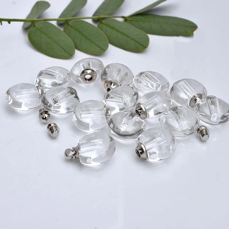 Lote de 200 Piezas de Hermosos Colgantes de Cristal con Forma de Hoja para Perfume y Aceite Aromático, Joyería para Aceites Esenciales