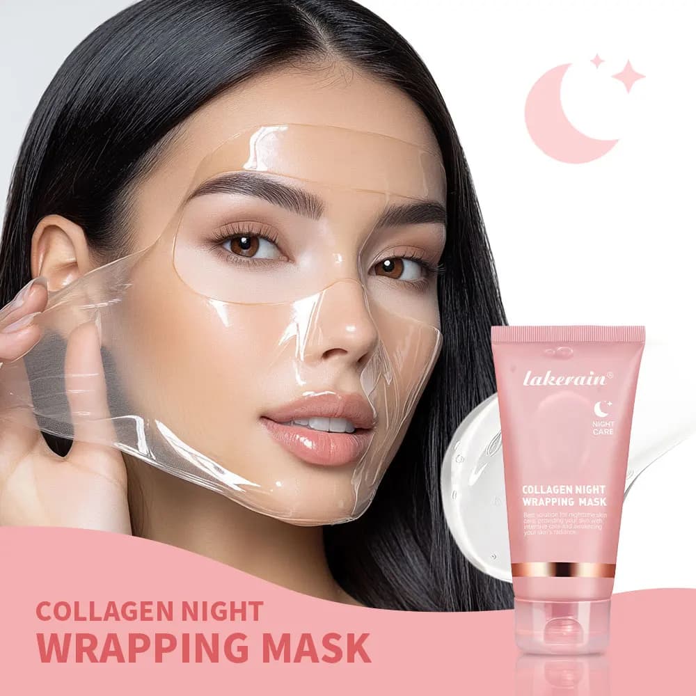 Mascarilla de colágeno profundo coreana, mascarilla exfoliante facial antiarrugas, mascarillas para el cuidado de la piel, paquete Bio, envoltura