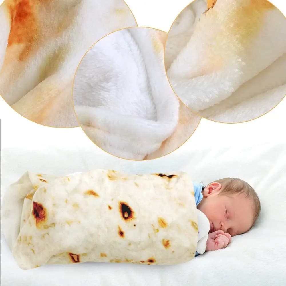 Manta envolvente de Burrito para bebé, manta de ducha de franela segura para tortilla envolvente, regalo del primer año del bebé, regalos lindos