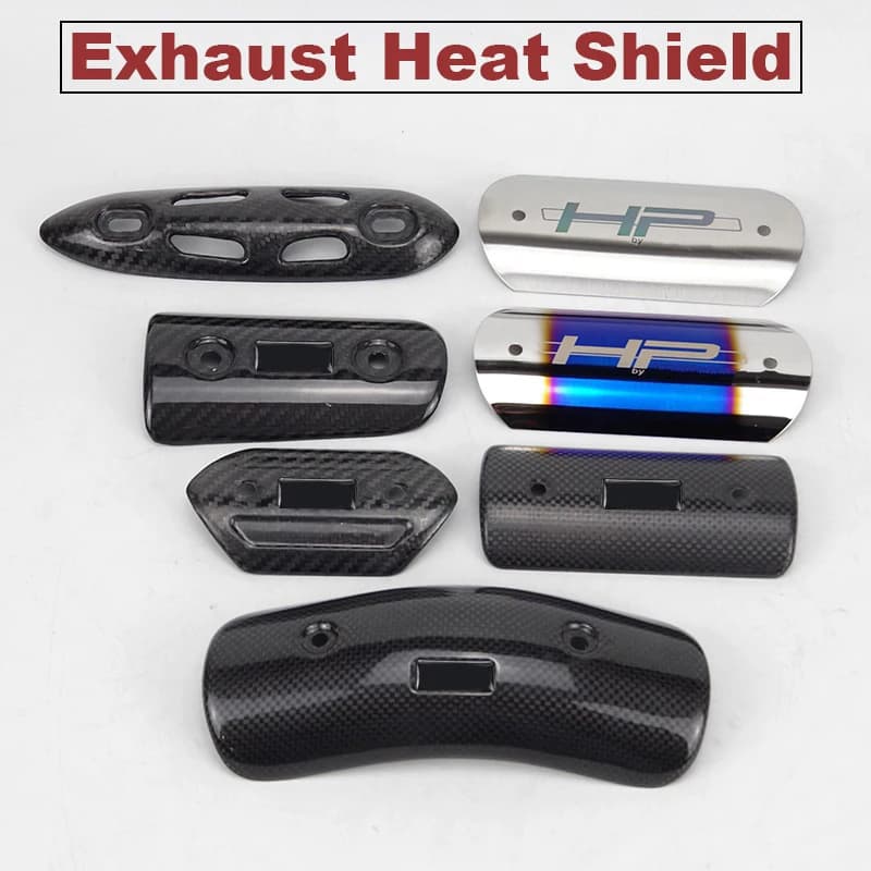 Protector de fibra de carbono para escape de motocicleta, protector térmico, cubierta antiescaldado para AR, Mivv, Yoshimura, Akrap, Leov