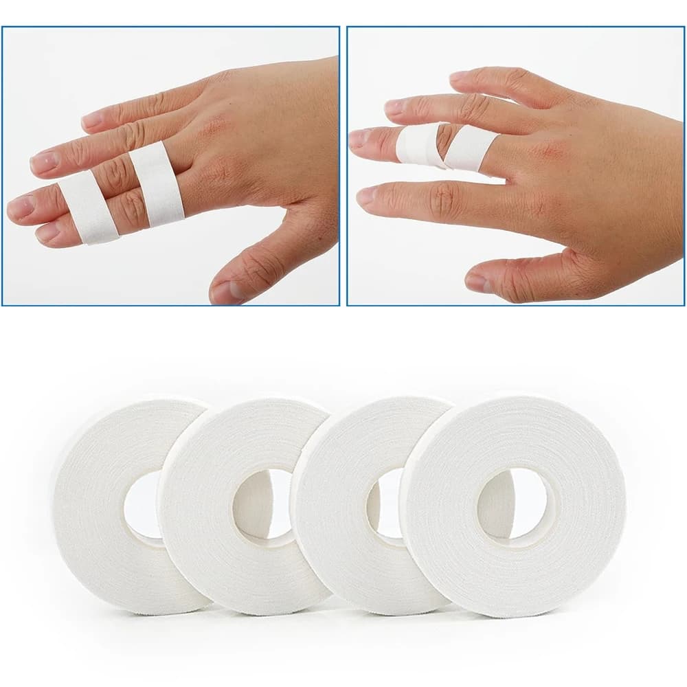 Cinta Adhesiva Deportiva Blanca para Dedos, para Levantamiento de Pesas, Voleibol, Escalada en Roca, Baloncesto, Entrenamiento, Agradable al Tacto