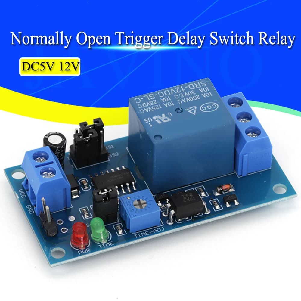 1-10 Uds Javino relé de retardo de alta calidad encendido/apagado módulo de interruptor de retardo con temporizador DC 12V 5V Javino