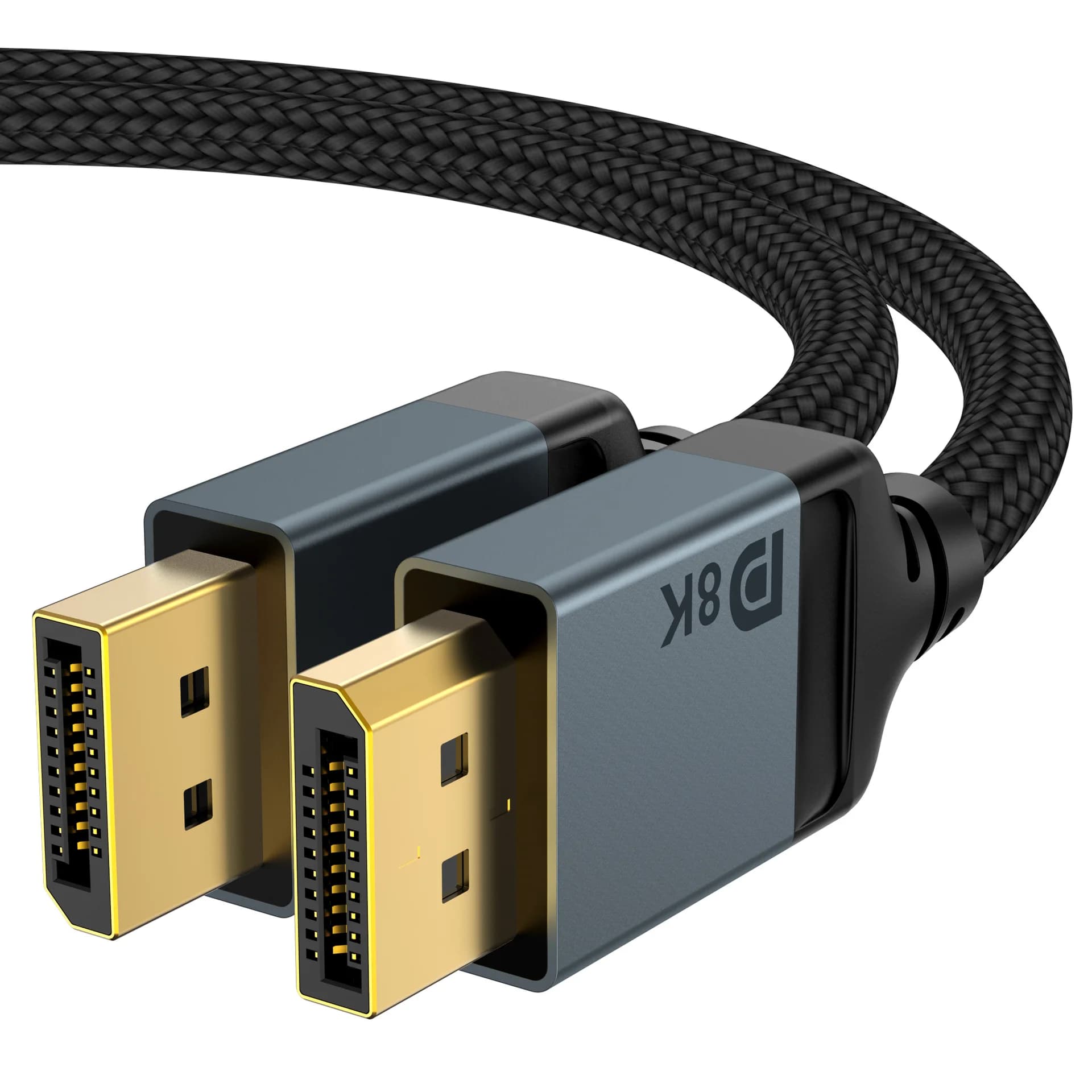 Cable DisplayPort 8K 1.4, Cable DP 8K@60Hz,4K@144Hz,2K@240Hz, alta tasa de actualización 240Hz para monitor de juegos, HDR, tarjeta gráfica, TV