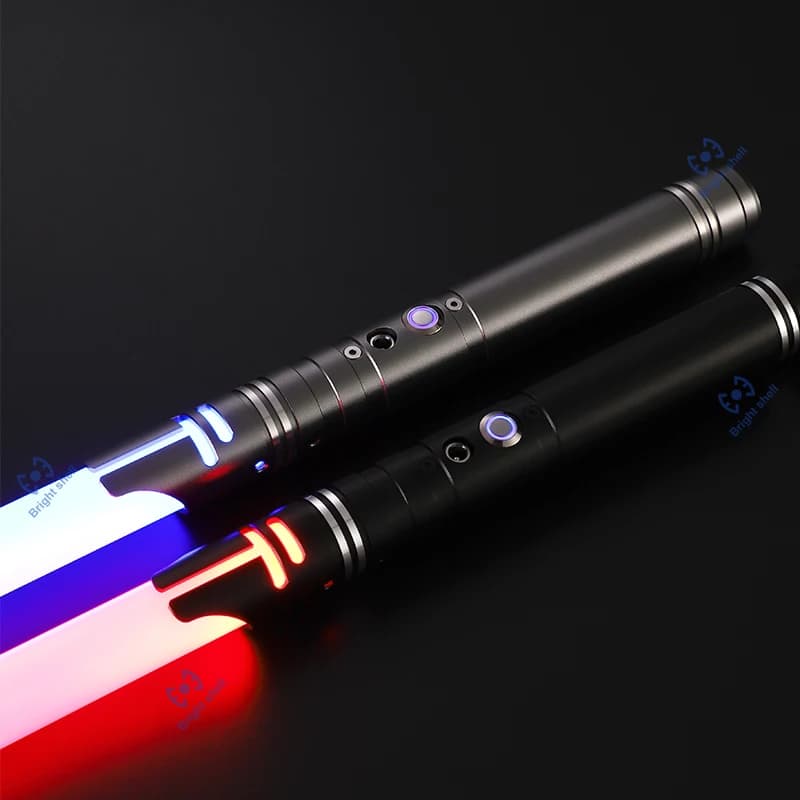 Sable de luz de Metal, espada láser, juguetes, sable de luz RGB, cambio de 15 colores, fuentes de sonido para niños, fuerza FX FOC Blaster,