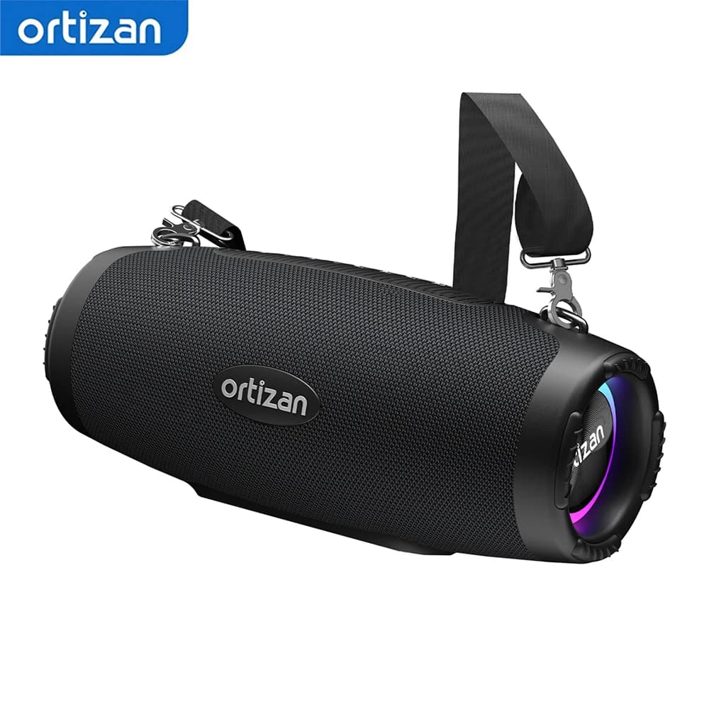 Altavoz Bluetooth Portátil Inalámbrico Ortizan M8, Altavoz para Exteriores de 60W con Bluetooth 6.0 y Bajos Mejorados, Resistente al Agua IP67,