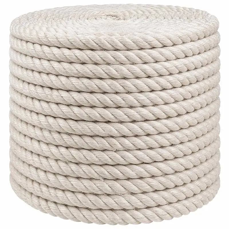 Cuerda de Yute 12 Blanc Jute 100% Tossa. Cuerda para Tender Ropa/Cuerda de Jardinería/Cuerda para Navegación. Esta cuerda está hecha de Tossa, lo