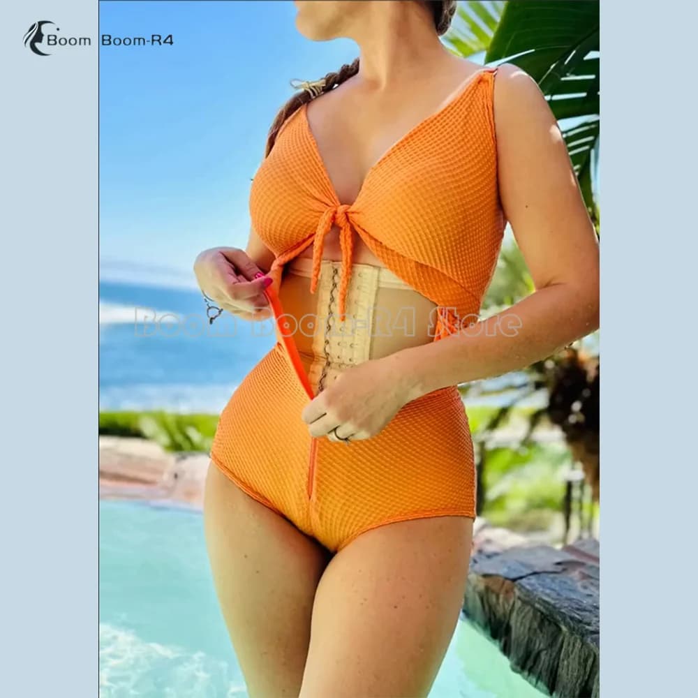 Nuevo traje de baño Shapewear Fajas Colombiana BBL suministros de cirugía postoperatoria mujeres Shapewear con gancho ajustable ojos pegamento hueso