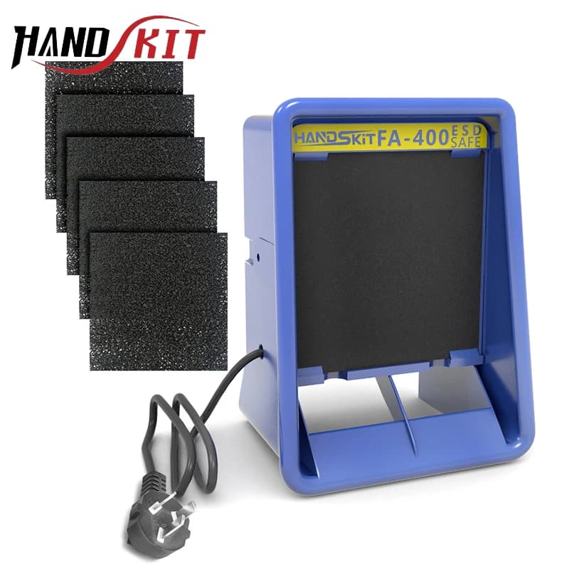 FA-400 extractor de aire absorbente de humo filtro de carbón activado portátil esponja extractor de humos ESD conjunto de instrumentos para fumar