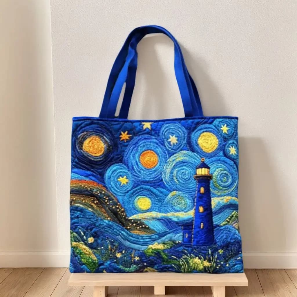 Bolso Tote Acolchado Vintage de Moda con Estampados 3D, Bolso de Hombro Ligero de Gran Capacidad, Bolso Casual de Lona de Algodón
