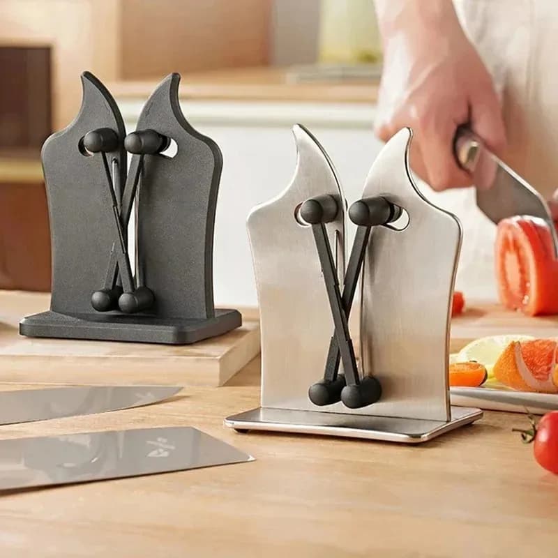 Afilador de cuchillos, herramienta de afilado de cocina, fácil y seguro, cuchillo de Chef de cocina, cuchillo de Damasco, herramientas de cocina,