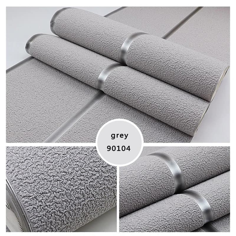 Rollo de papel tapiz de terciopelo de piel de beco moderno de 9,5 M, pegatinas decorativas de pared de fondo de TV a rayas 3D no tejidas para sala de